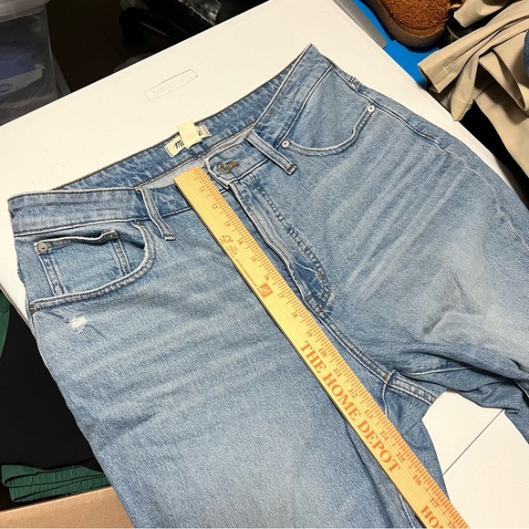 Madewell Curvy Perfect Vintage Jeans Coney Wash Destroyed Edition Size 32 R2 - Picture 10 of 11